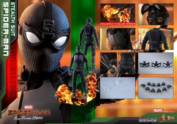Spider-Man: Far From Home - Spider-Man (Stealth Suit) Deluxe Version 1/6 Scale Koleksiyon Figürü