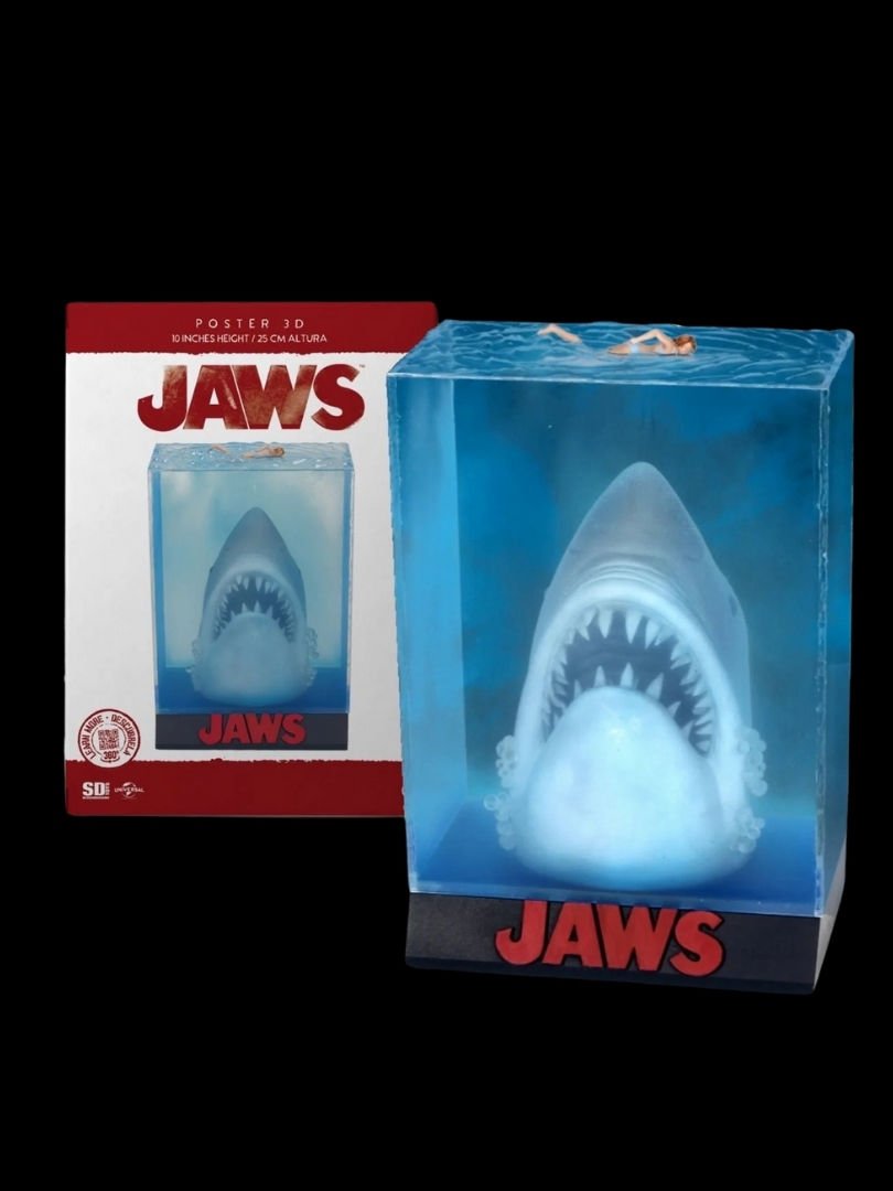 Jaws 3D Movie Poster Diorama