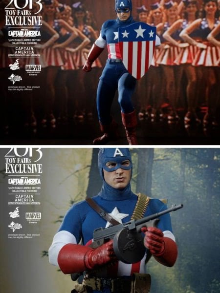 Captain America: The First Avenger - Captain America (Star Spangled Man Version) Limited Edition 1/6 Scale Koleksiyon Figürü