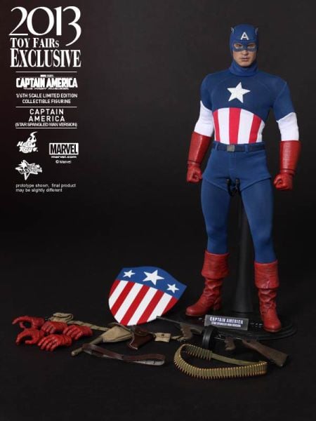 Captain America: The First Avenger - Captain America (Star Spangled Man Version) Limited Edition 1/6 Scale Koleksiyon Figürü