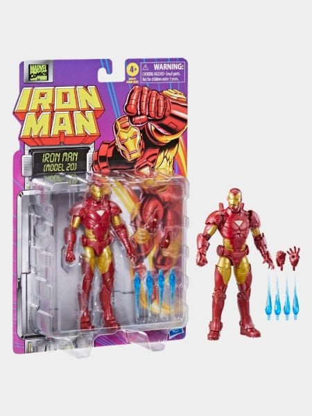 Marvel Legends Iron Man (Model 20) Retro Comics Aksiyon Figürü
