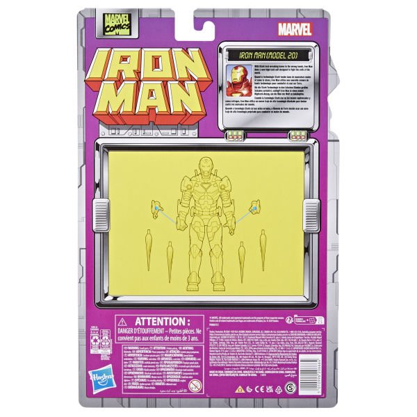 Marvel Legends Iron Man (Model 20) Retro Comics Aksiyon Figürü