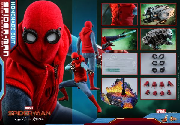 Spider-Man: Far From Home - Spider-Man (Homemade Suit Version) 1/6 Scale Koleksiyon Figürü