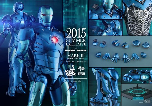 Iron Man Mark III (Stealth Mode Version) 1/6 Scale Diecast Koleksiyon Figürü