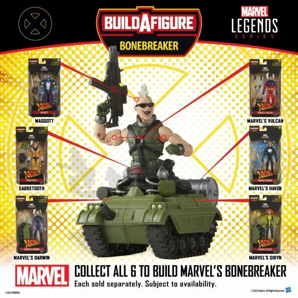 Marvel Legends Series Marvel’s Havok (BAF: Bonebreaker)