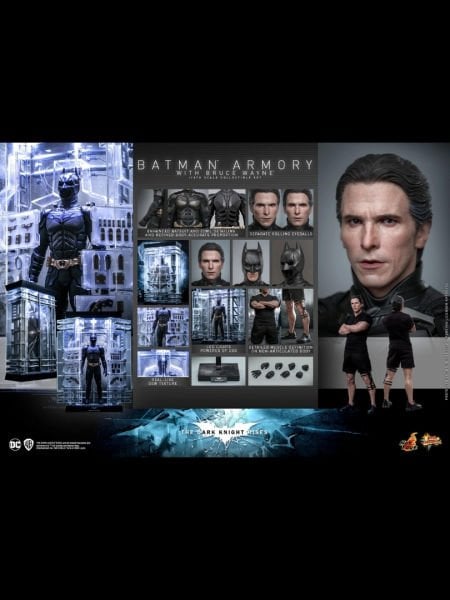 Batman: The Dark Knight Rises - Batman Armory with Bruce Wayne 1/6 Scale Koleksiyon Figür Seti