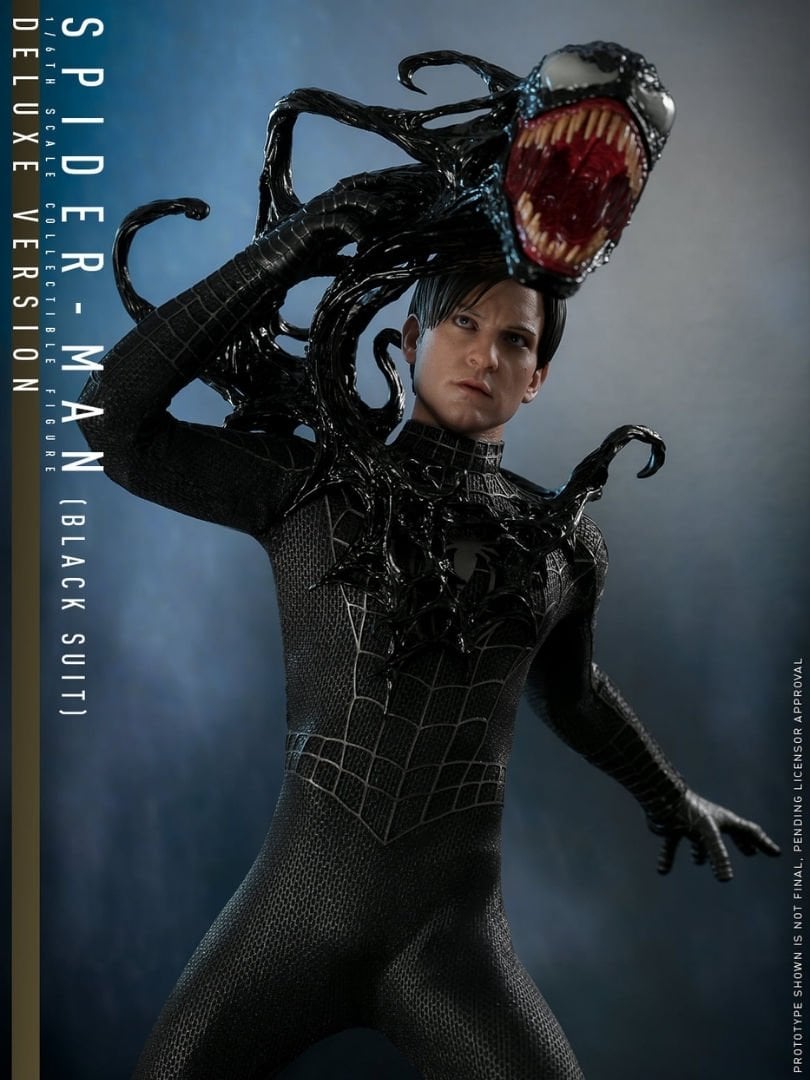 Spider-Man 3 - Spider-Man (Black Suit) Deluxe 1/6 Scale Koleksiyon Figürü