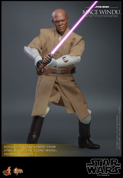 Star Wars: Attack of the Clones - Mace Windu 1/6 Scale Koleksiyon Figürü
