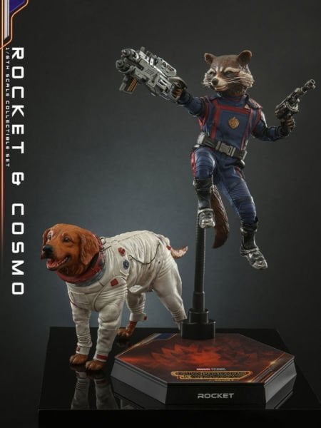 Guardians of the Galaxy Vol. 3 - Rocket and Cosmo 1/6 Scale Koleksiyon Figür Seti