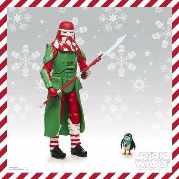 Star Wars The Black Series Snowtrooper (Holiday Edition) and Porg Exclusive