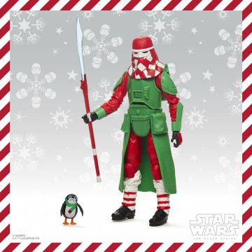 Star Wars The Black Series Snowtrooper (Holiday Edition) and Porg Exclusive