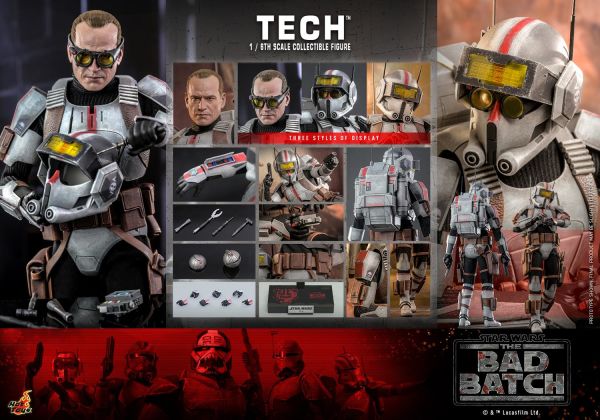 Star Wars: Bad Batch - Tech 1/6 Scale Koleksiyon Figürü