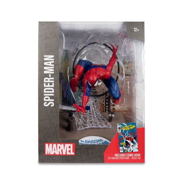 Marvel Comics - Spider-Man (The Amazing Spider-Man #301) 1/6 Scale Heykel (Çizgi Roman dahil)