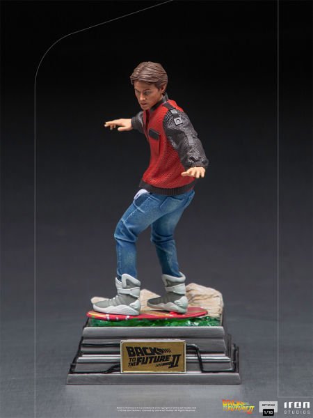 Back To The Future 2 Marty McFly on Hoverboard 1 10 Art Scale Limited Edition Heykel