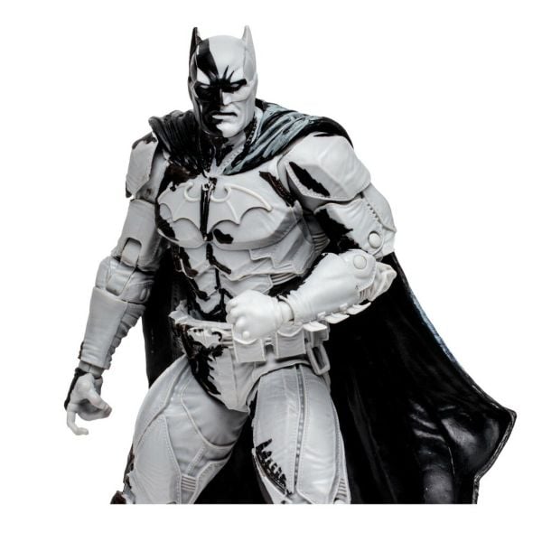 DC Comics: Batman Line Art Variant Action Figure with Black Adam Comic