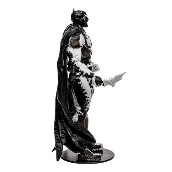 DC Comics: Batman Line Art Variant Action Figure with Black Adam Comic