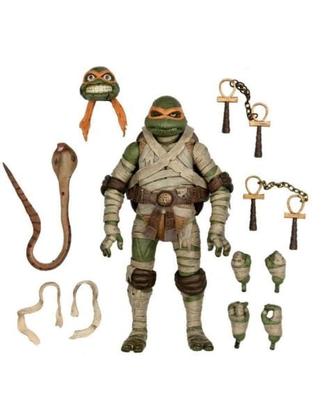 Universal Monsters x TMNT: Ultimate Michelangelo as The Mummy Aksiyon Figürü