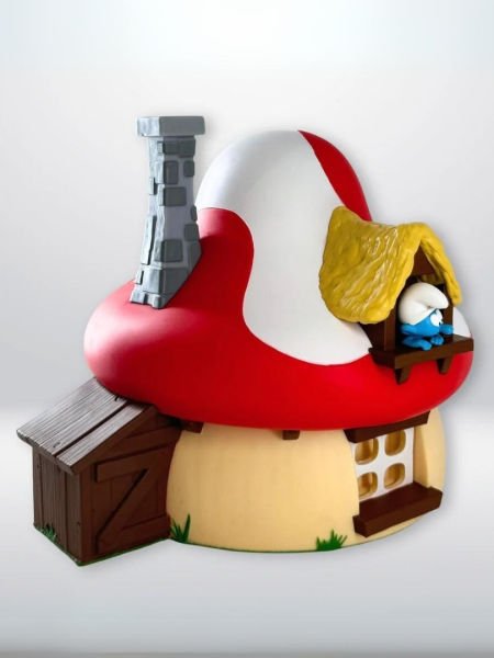 Smurfs Mushroom House Money Box - Şirinler Evi Kumbara
