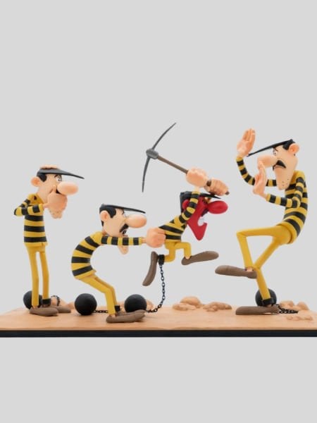 Lucky Luke (Red Kit) - The Daltons Calm Down Joe Limited Edition Heykel