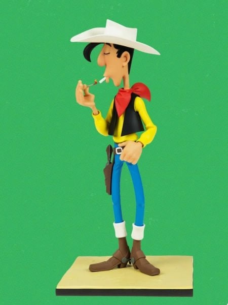 Lucky Luke (Red Kit) - Lucky Luke Lighting His Cigarette Limited Edition Heykel
