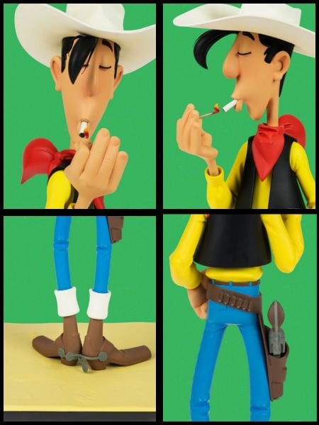 Lucky Luke (Red Kit) - Lucky Luke Lighting His Cigarette Limited Edition Heykel