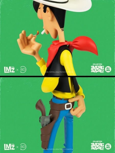 Lucky Luke (Red Kit) - Lucky Luke Lighting His Cigarette Limited Edition Heykel