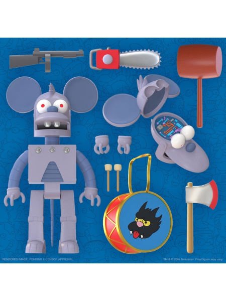 Simpsons Ultimates! - Robot Itchy Koleksiyon Figürü