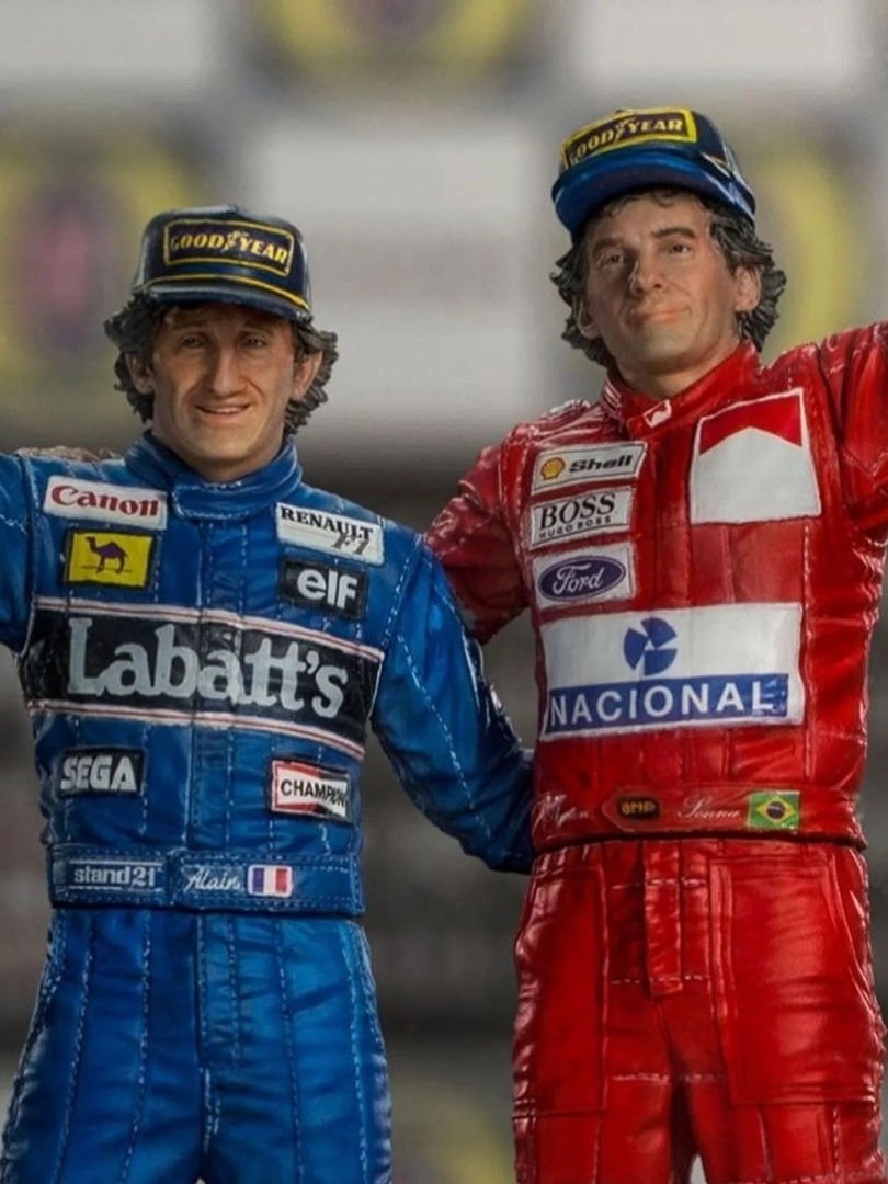 Formula One: Alain Prost and Ayrton Senna - The Last Podium 1993 Deluxe 1/10 Art Scale Limited Edition Heykel