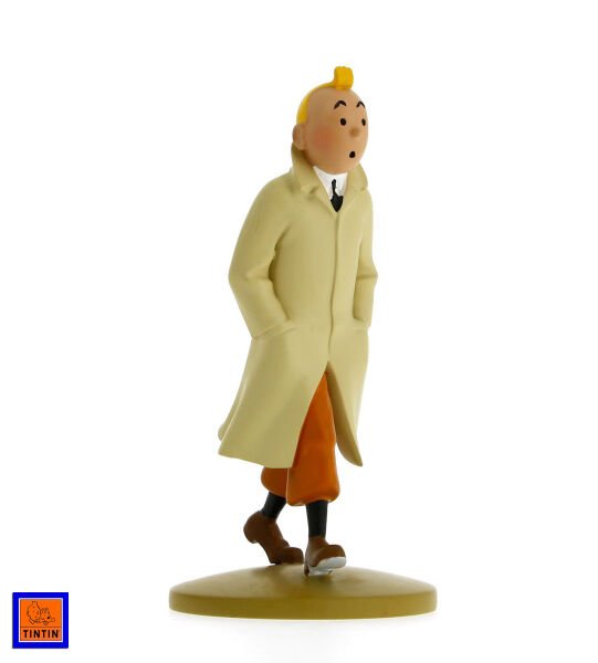 Tintin Wearing His Trench Coat