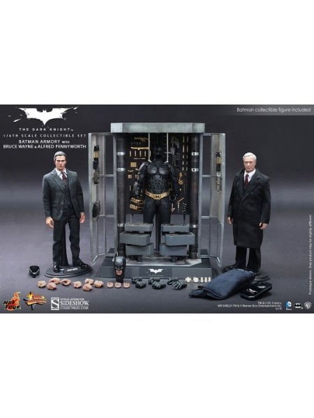 Batman: The Dark Knight - Batman Armory with Bruce Wayne and Alfred Pennyworth 1/6 Scale Koleksiyon Figür Seti