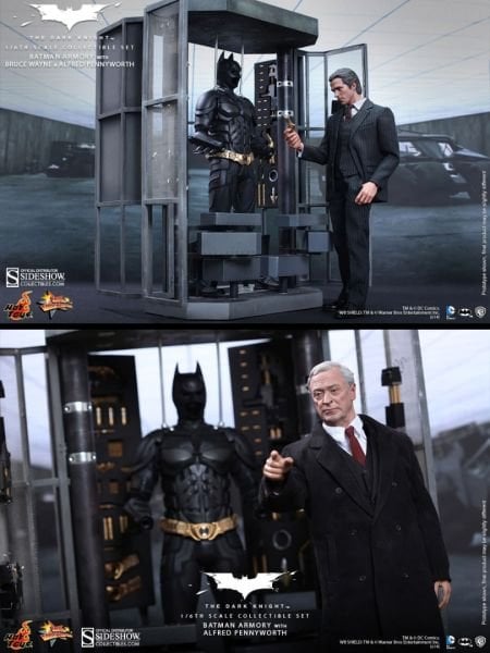 Batman: The Dark Knight - Batman Armory with Bruce Wayne and Alfred Pennyworth 1/6 Scale Koleksiyon Figür Seti