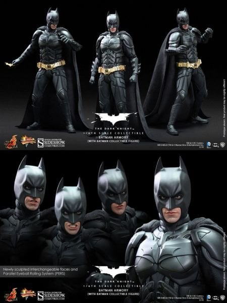 Batman: The Dark Knight - Batman Armory with Bruce Wayne and Alfred Pennyworth 1/6 Scale Koleksiyon Figür Seti