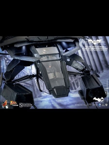 Batman: The Dark Knight Rises - The Bat Deluxe (With Batman, Selina Kyle and Fusion Reactor) 1/12 Scale Koleksiyon Figür Seti