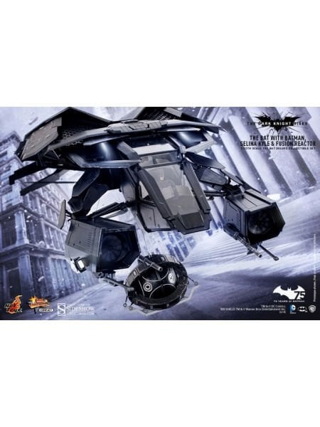 Batman: The Dark Knight Rises - The Bat Deluxe (With Batman, Selina Kyle and Fusion Reactor) 1/12 Scale Koleksiyon Figür Seti
