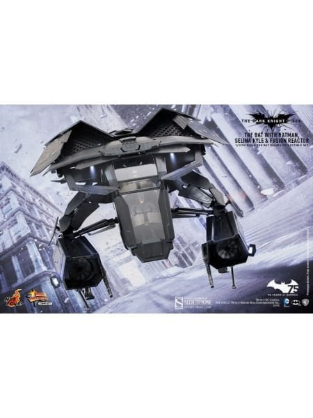 Batman: The Dark Knight Rises - The Bat Deluxe (With Batman, Selina Kyle and Fusion Reactor) 1/12 Scale Koleksiyon Figür Seti