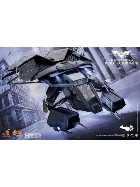 Batman: The Dark Knight Rises - The Bat Deluxe (With Batman, Selina Kyle and Fusion Reactor) 1/12 Scale Koleksiyon Figür Seti
