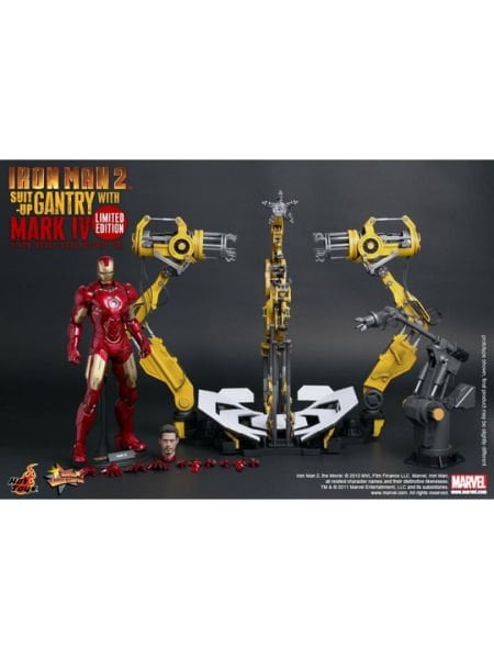 Iron Man 2 - Suit-Up Gantry with Iron Man Mark IV 1/6 Scale Limited Edition Koleksiyon Figür Seti