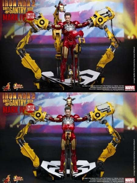 Iron Man 2 - Suit-Up Gantry with Iron Man Mark IV 1/6 Scale Limited Edition Koleksiyon Figür Seti