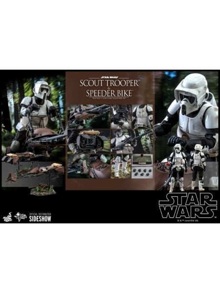 Star Wars: Return of the Jedi - Scout Trooper and Speeder Bike 1/6 Scale Koleksiyon Figür Seti