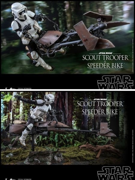 Star Wars: Return of the Jedi - Scout Trooper and Speeder Bike 1/6 Scale Koleksiyon Figür Seti