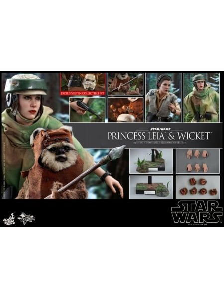 Star Wars: Return Of The Jedi - Princess Leia and Wicket 1/6 Scale Koleksiyon Figür Seti