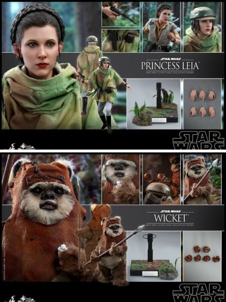 Star Wars: Return Of The Jedi - Princess Leia and Wicket 1/6 Scale Koleksiyon Figür Seti