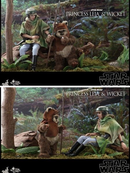 Star Wars: Return Of The Jedi - Princess Leia and Wicket 1/6 Scale Koleksiyon Figür Seti