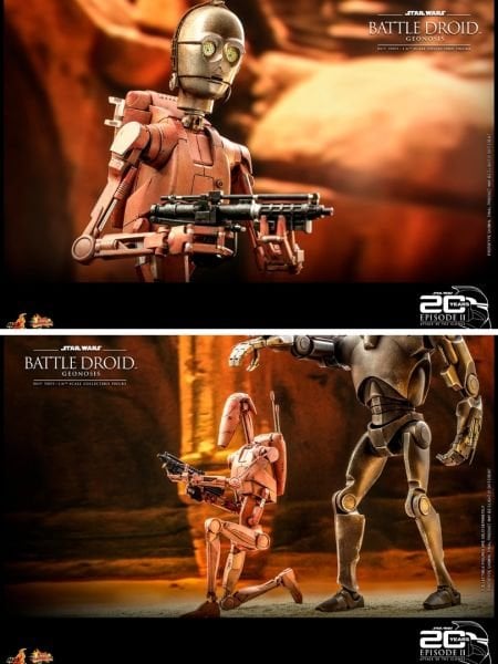 Star Wars: Attack Of The Clones - Battle Droid (Geonosis) 1/6 Scale Koleksiyon Figürü