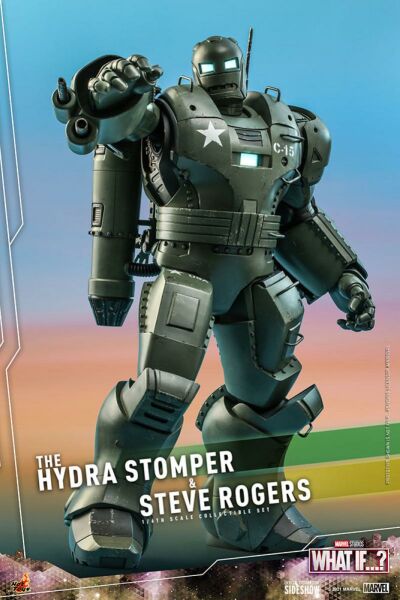What If...? - The Hydra Stomper and Steve Rogers 1/6 Scale Koleksiyon Figür Seti