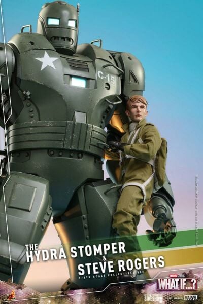 What If...? - The Hydra Stomper and Steve Rogers 1/6 Scale Koleksiyon Figür Seti