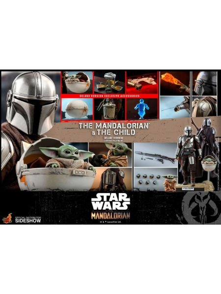 Star Wars: The Mandalorian - The Mandalorian and The Child Deluxe 1/6 Scale Koleksiyon Figür Seti