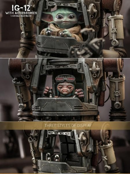 Star Wars: The Mandalorian - IG-12 With Accessories 1/6 Scale Koleksiyon Figür Seti