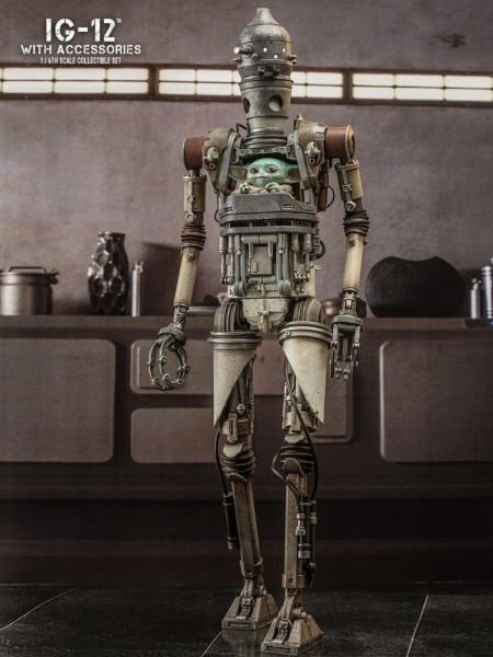 Star Wars: The Mandalorian - IG-12 With Accessories 1/6 Scale Koleksiyon Figür Seti
