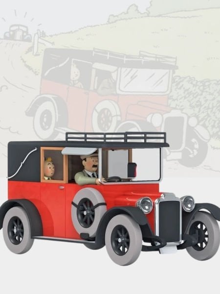 Tintin - The Cab for Eastdown (Le Taxi pour Eastdown) 1/24 Scale Diecast Model Araç (No.62)